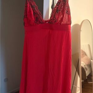 Jezebel Red Lace Chemise